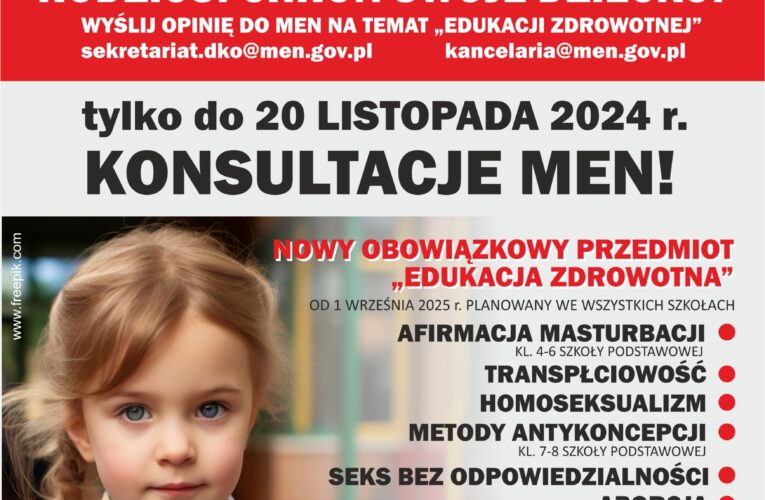 Nowacka podpalila lont – edukacja zdrowotna ma zdeprawować dzieci