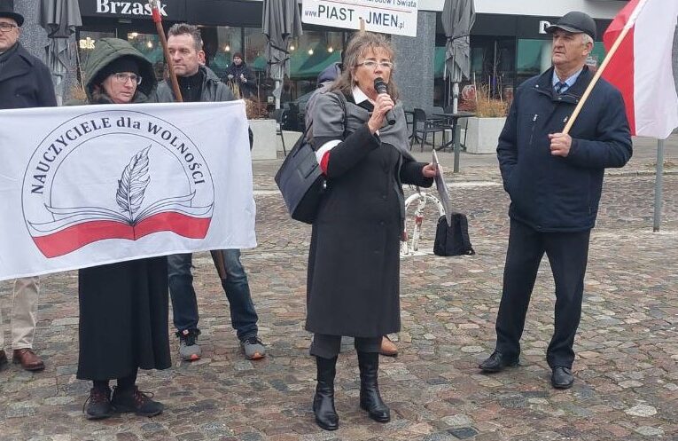 Głos Zdzisławy Piaseckiej na Wielkopolskim Marszu Niepodległości w Poznaniu