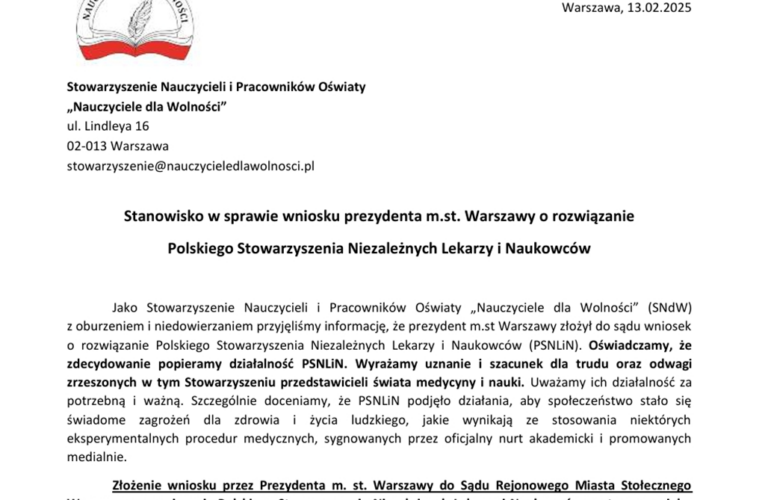 Nasze stanowisko – piszemy list w obronie niezależnych lekarzy