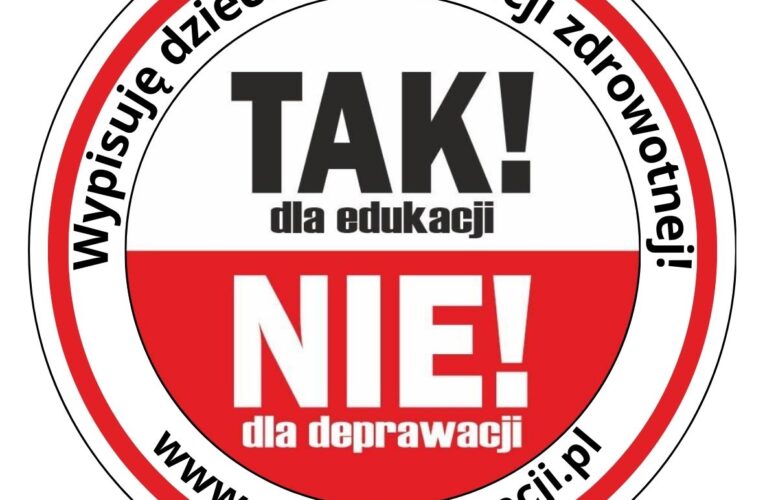 Nowa strona i ulotki oraz wlepka kampanii „TAK dla edukacji! NIE dla deprawacji”