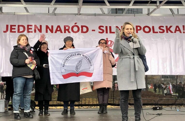 Obecność naszego Stowarzyszenia „Nauczyciele dla Wolności” na Marszu Niepodległości