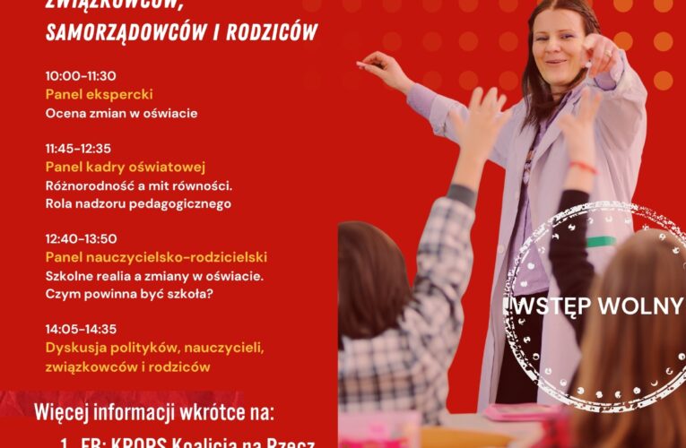 Zapraszamy na Ogólnopolskie Forum Oświatowe 10.01.2026 w Warszawie