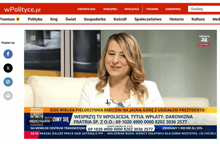 Polska szkoła to rozpędzony pociąg jadący w stronę przepaści – nasza Prezes w telewizji wPolsce24 